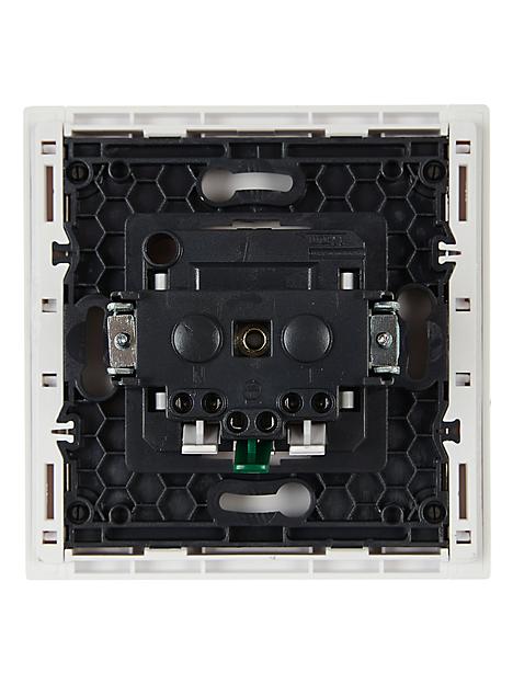 FORTE&PIANO Розетка 1-местная с заземлением без защитных шторок безвинтовое крепление 16А FP214 белый IEK фото 3