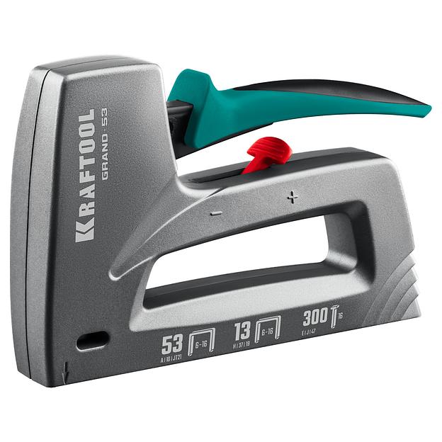 KRAFTOOL GRAND-53, тип 53 (A/10/JT21) 23GA (6 - 16 мм)/13/300, алюминиевый рессорный степлер (3193) фото 7