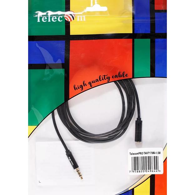 Кабель удлинит 3.5 Jack (M) - 3.5 Jack (F), 1.5м Telecom PRO VCOM Кабель-переходник Telecom Jack 3.5 mm M/Jack 3.5 mm F (TAV7179M-1.5M) фото 7