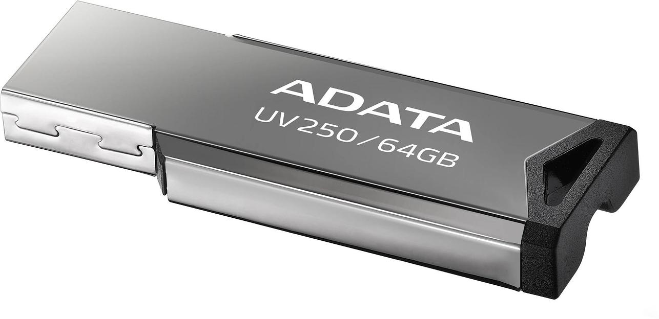 Флеш накопитель 64GB A-DATA UV250, USB 2.0, Черный фото 3