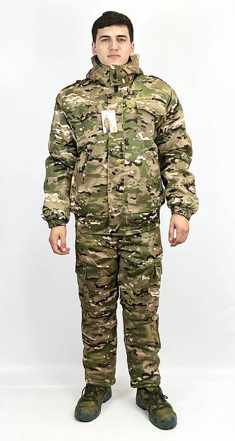 Костюм камуфляжный зимний, хаки, ткань «Грета», опт фото 1