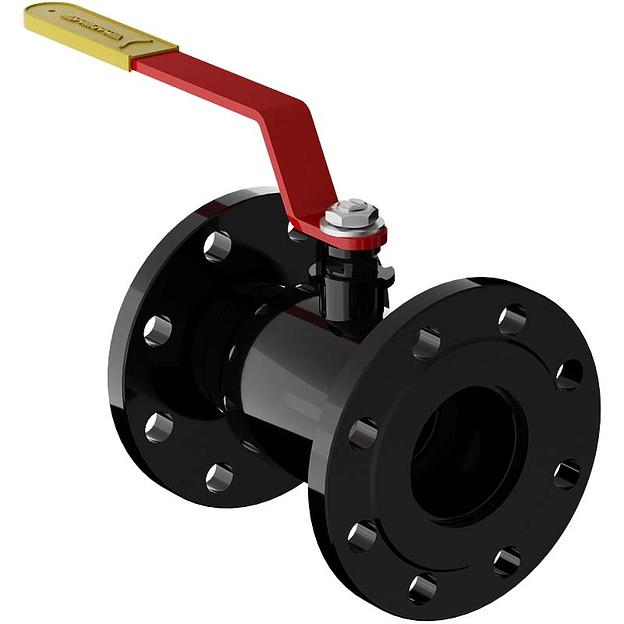 Кран шаровой стандартнопроходной фланцевый с рукояткой, Ду от 20 до 250 мм фото 1