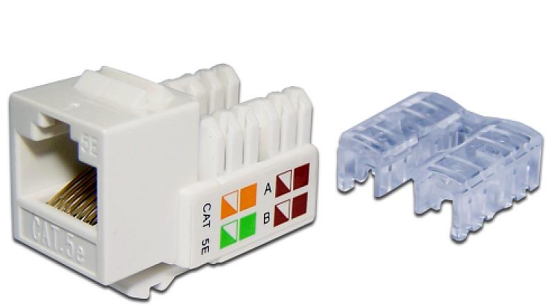 Модуль RJ45, кат.5е, белый (NM-KSTU90/WH) фото 1