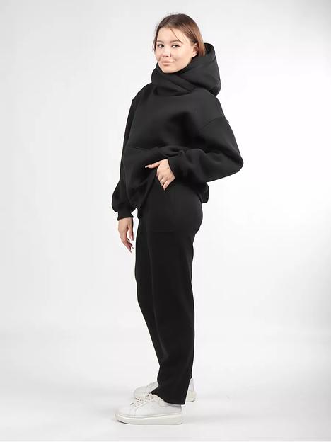 Брюки женские OKSMILE «Джерси» чёрные фото 7