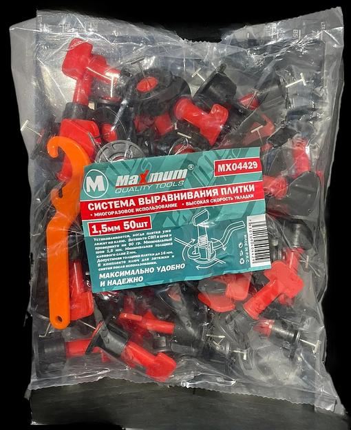 Система выравнивания плитки J&B многоразовое использование 1,5 мм, 50 шт фото 1