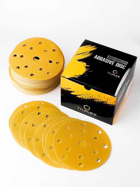 Абразивный круг 150 mm P320 15 отверстий на липучке, опт фото 6