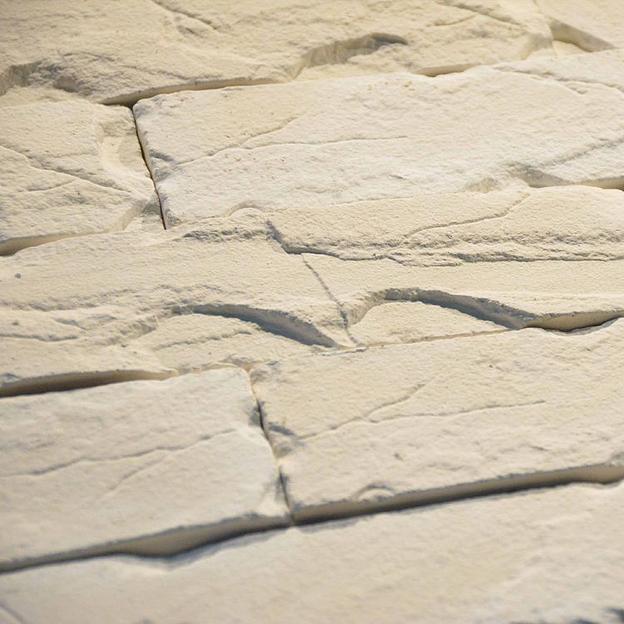 Облицовочный камень для фасада Брик Белый фото 6