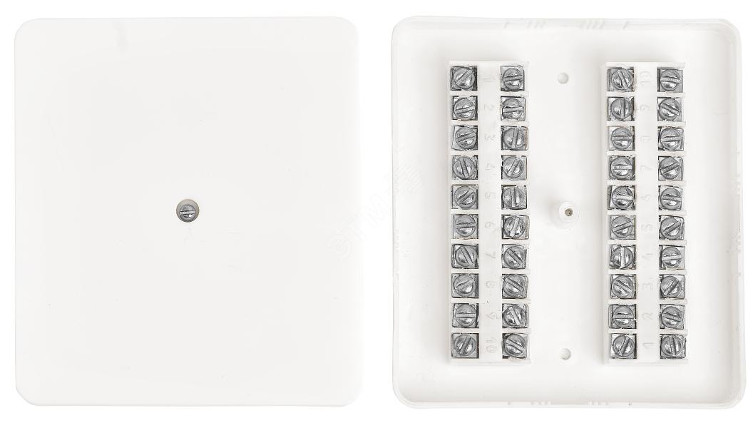 Коробка коммутационная (разветвительная) низковольтная КРТП-10х2 на винте фото 1