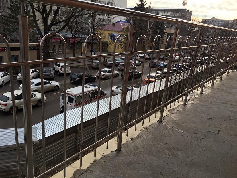 Ограждения балконов и терасс из нержавеющей стали фото 7