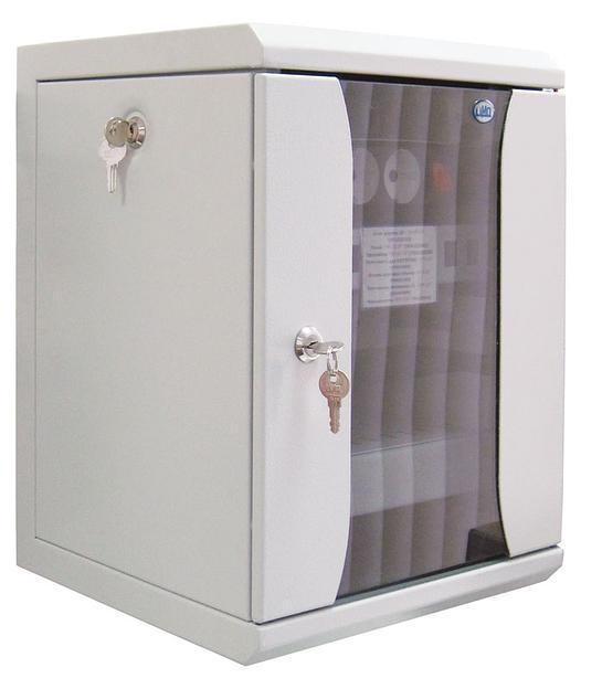 Шкаф коммутационный ЦМО ШРН-8.255-10 8U 320x305мм пер.дв.стекл серый фото 5