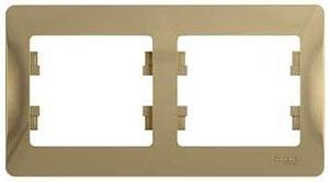 Systeme electric GSL000402 GLOSSA 2-постовая РАМКА, горизонтальная, ТИТАН фото 6