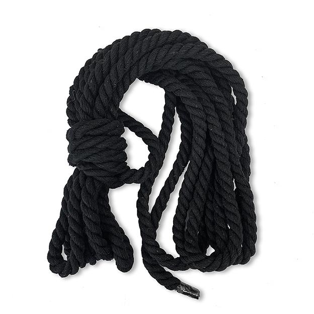 Канат хлопковый чёрный, 6 мм фото 3