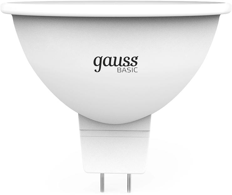Лампа светодиодная Gauss Elementary 9Вт цок.:GU5.3 софит 12B св.свеч.теп.св./дневн. (упак.:10шт) (11519) фото 2