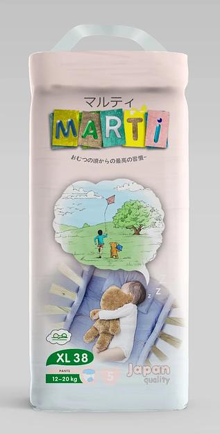 Подгузники Marti XL 38 (12-20 кг) ОПТ фото 1
