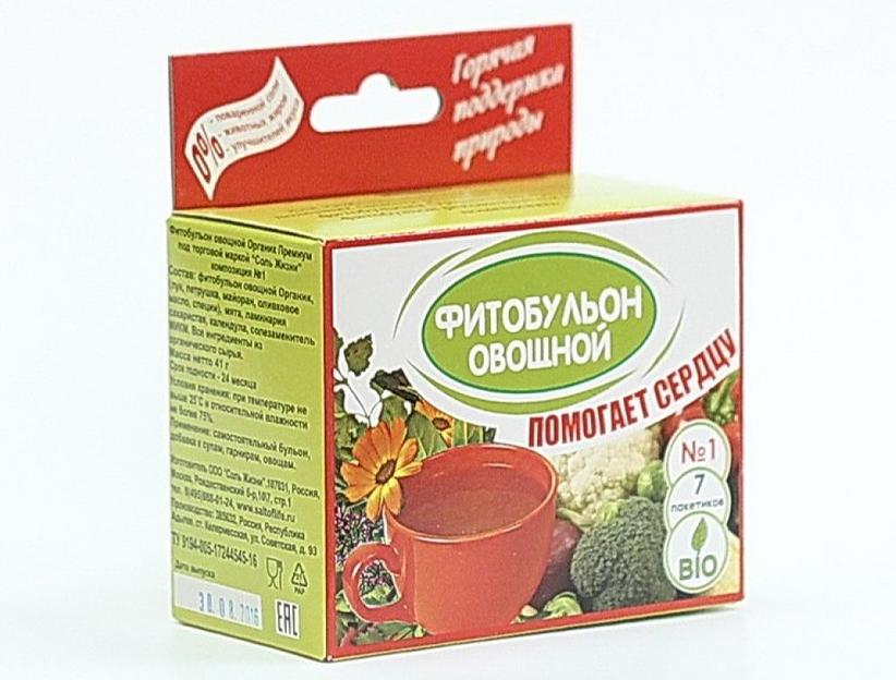 Фитобульон овощной № 1 Соль Жизни «Помощь сердцу» 41 г ОПТ фото 2