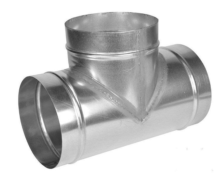 Тройник вентиляционный круглый оцинкованный D 630/400 фото 1