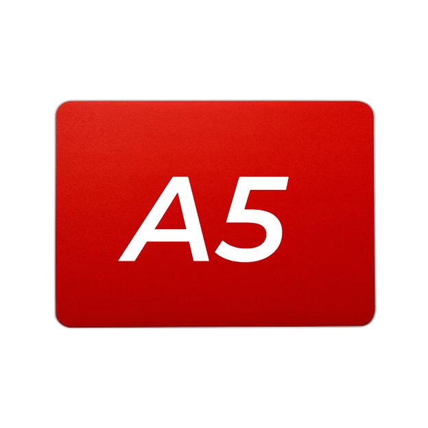 Ценник 210*148 мм. А5 меловой красный без подставки /1/ фото 1
