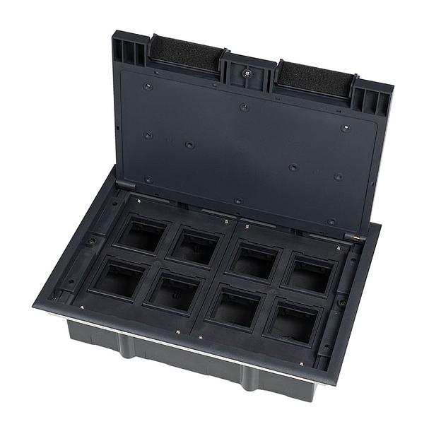 Напольный лючок FEILIFU «HTD-628AS» на 8 модулей ОПТ фото 1