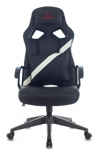 Кресло игровое Бюрократ ZOMBIE DRIVER черный/белый искусственная кожа с подголов. крестовина пластик фото 2