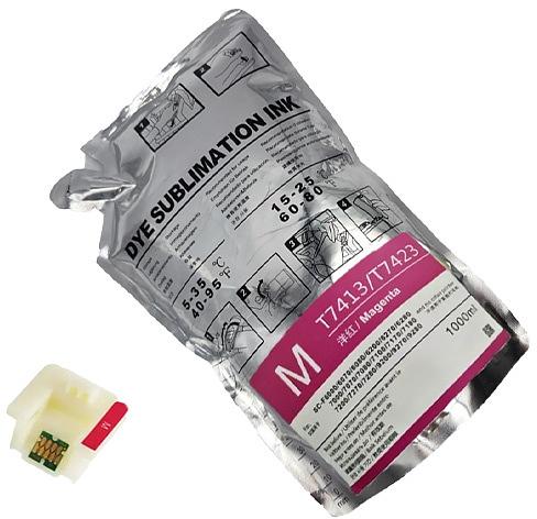 Картридж струйный Cactus CS-EPT7413 T7413 пурпурный (1000мл) для Epson SureColor SC-F6000/6200/7000 фото 2