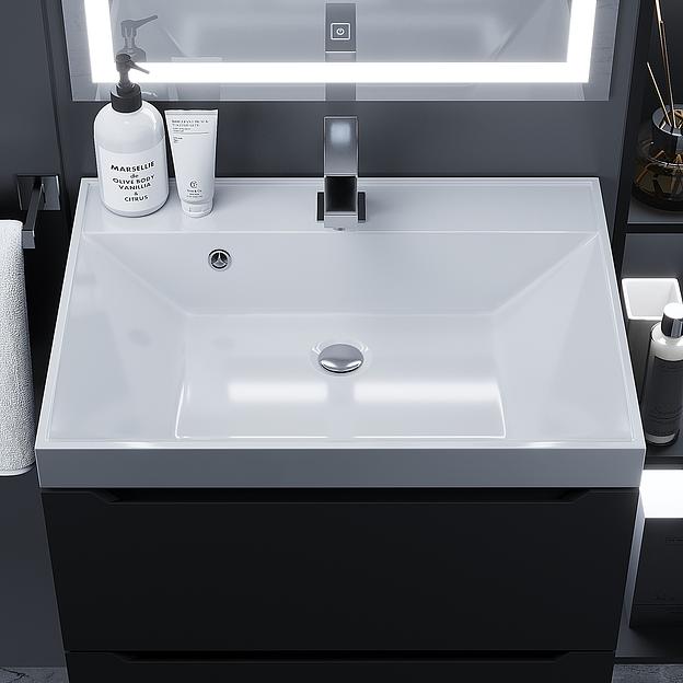 Раковина для ванной комнаты Uperwood Classic 60 см, прямоугольная фото 3