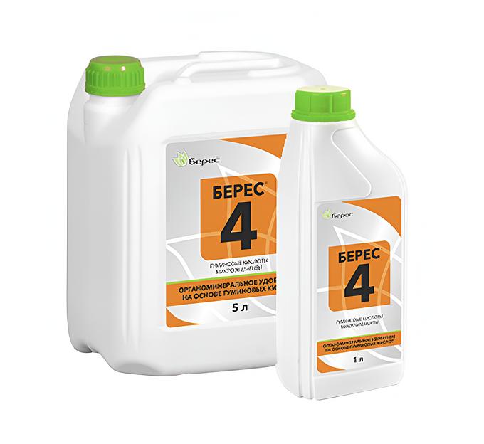 Удобрение «Берес-4» Супер гумат с микроэлементами универсальный с серой 10% 1 л, опт фото 1
