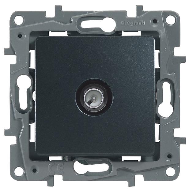 ETIKA Розетка TV Звезда, антрацит Legrand 672651 фото 1