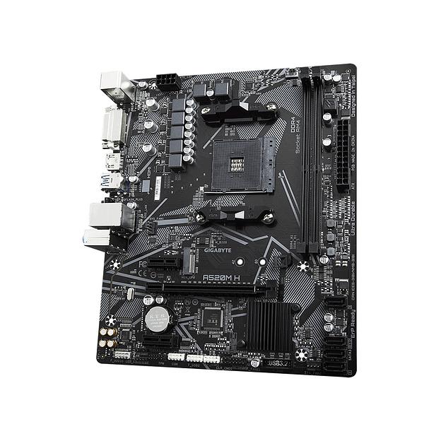 Материнская плата Gigabyte A520M H фото 2