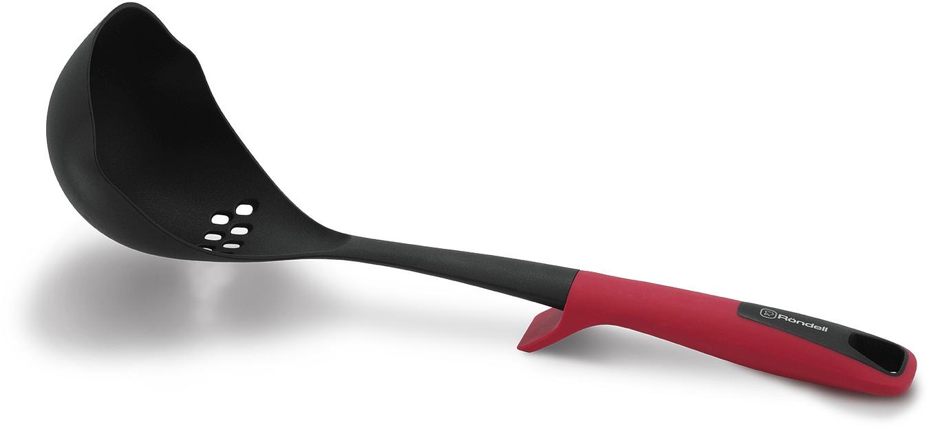 Половник для первых блюд Rondell Craft RD-1872 черный/красный упак.:картонная подложка фото 3