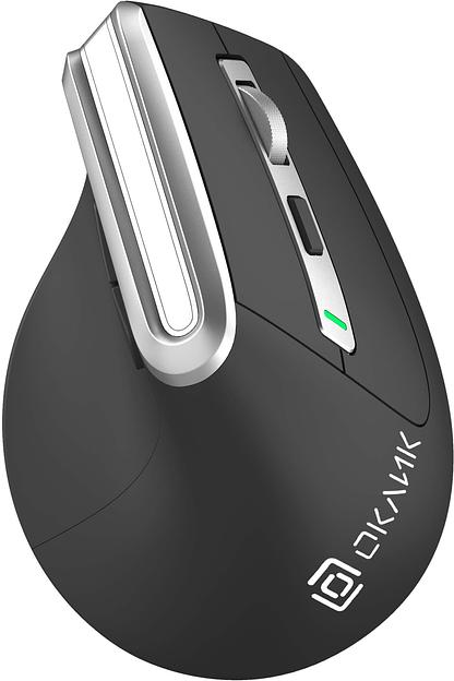 Мышь Оклик 991MW серый оптическая (2400dpi) silent беспроводная BT/Radio USB для ноутбука (7but) фото 2