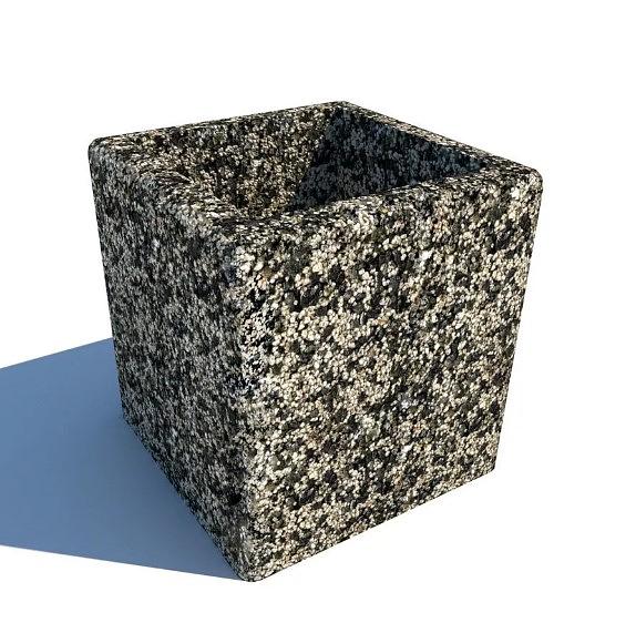 Вазон из архитектурного камня "Куба" фото 5