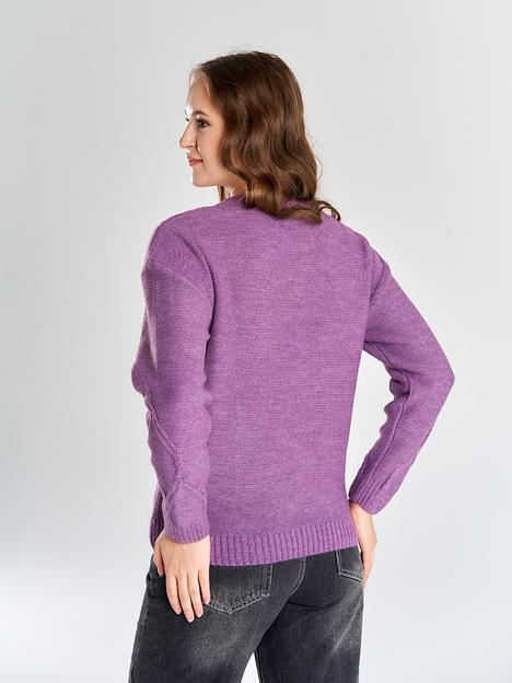 Джемпер женский «Звезда» сиреневый ОПТ фото 2