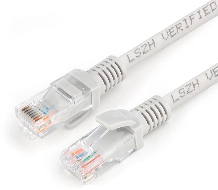 Патч-корд Premier PP31-5MLSZH 1Гбит/с UTP 4 пары cat.5E CCA molded 5м серый RJ-45 (m)-RJ-45 (m) (PP31-5M-LSZH) фото 1