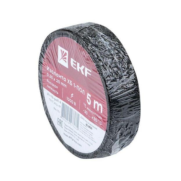 EKF plc-hb-pol1-4 Изолента ХБ 1-ПОЛ 20мм/5м фото 4