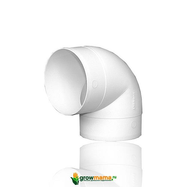 Колено 90гр вентиляционное 160мм пластик фото 1