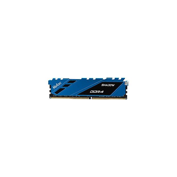 Оперативная память NETAC Shadow NTSDD4P32SP-16B DDR4 - 1x 16ГБ 3200МГц, DIMM, Blue, Ret фото 1