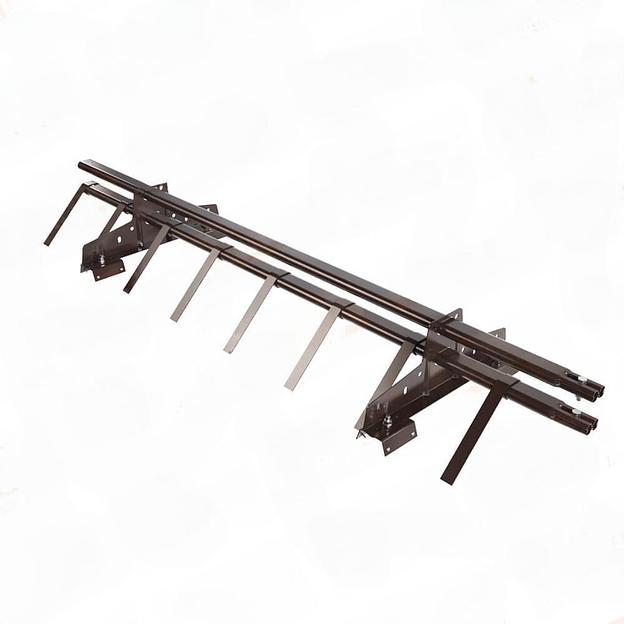 Снегозадержатель трубчатый BORGE 1.5 м, для профнастила Н-60, Н-75, коричневый шоколад RAL 8017 фото 1