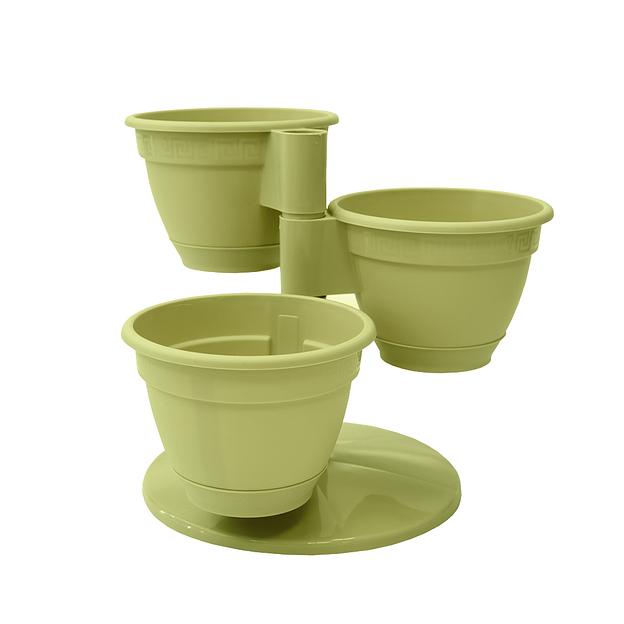 Пластиковый цветочный каскад "Антик", Д300 Ш300 В230, фисташка фото 1