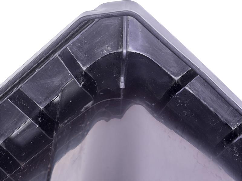 Мусорный бак 60л. с зелёной крышкой чёрный фото 2