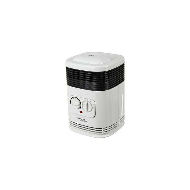 Тепловентилятор Scarlett SC-FH1.513MC, 1500Вт, с термостатом, 2 режима, белый фото 1