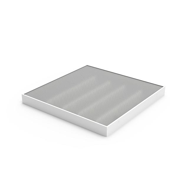 Светильник светодиодный универсальный LED ДВО 30 Вт MiR 3500 Лм 4000К 588х588х50 мм IP40 Грильято призма планки фото 2