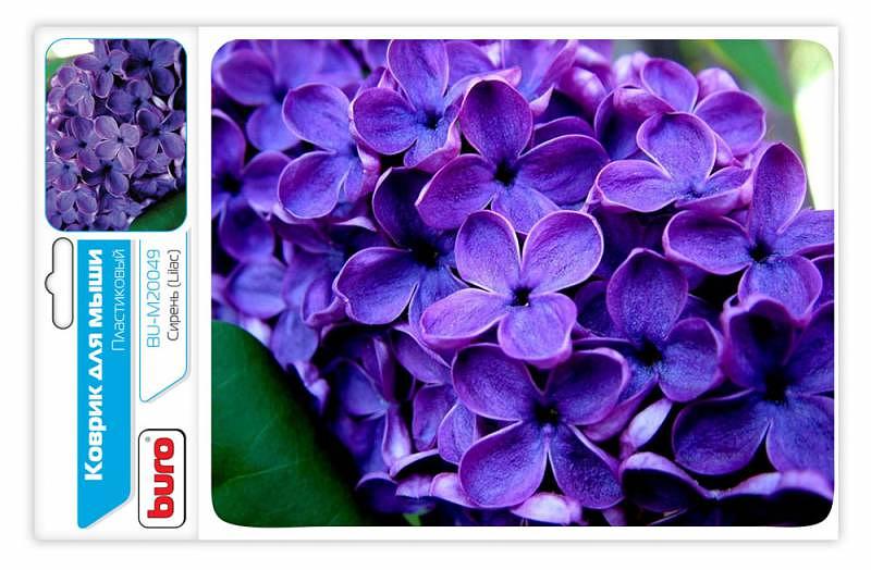 Коврик для мыши Buro BU-M20049 рисунок/сирень 230x180x2мм фото 1