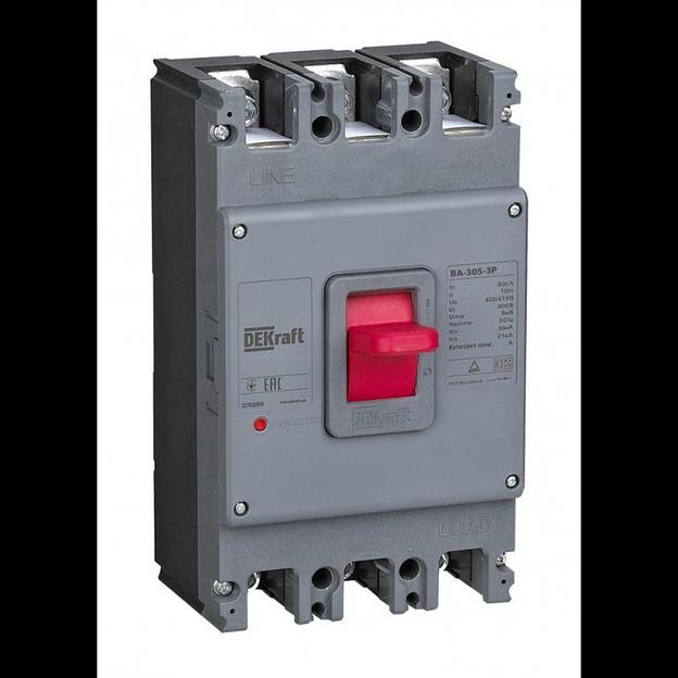 Выключатель автоматический 3п 315А 35кА ВА-305 DEKraft 22760DEK фото 1