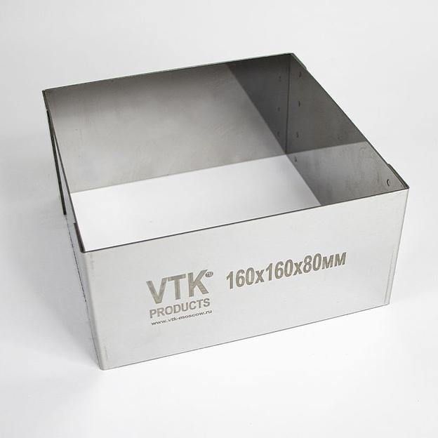 Форма для выпечки и заморозки Квадрат 160x160 мм высота 80 мм фото 2