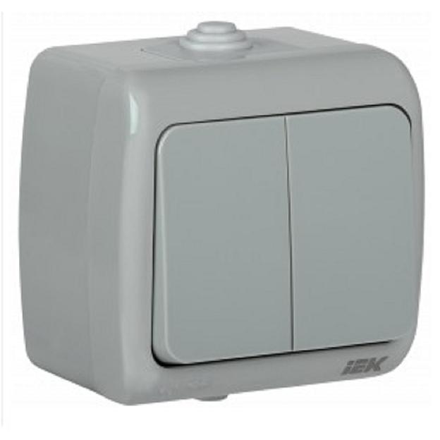 Iek EVA20-K03-10-54 ВС-20-2-0-A Выкл. 2 кл. откр. уст. 10А IP54 AQUATIC фото 1