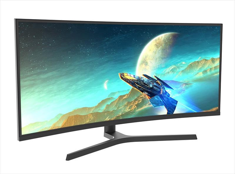 Монитор Valday 34" AL77AZF (IPS; 16:9; 300cd; 4000:1; 5ms; 3440x1440x165Hz; 178/178; 2xHDMI; 2xDP; Audio out; Tilt; HAS; Spk; Black (РФ) (AL77AZF) фото 2