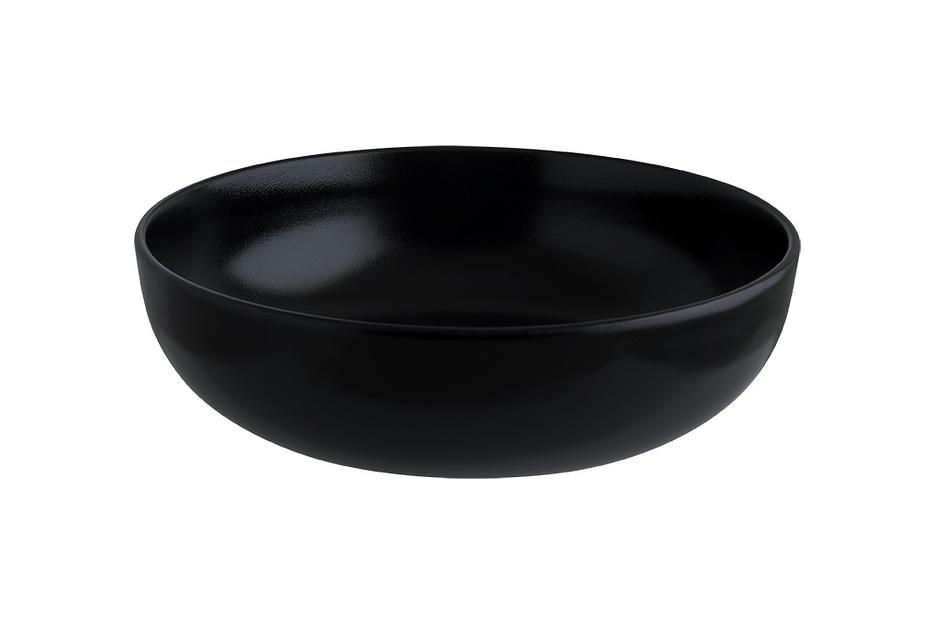 Салатник d=180 мм. 990 мл. h=58 мм. Нот Черный, форма Нит /1/6/432/ фото 1