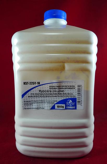 Тонер для Kyocera TK-895/5140/5150/5215/5270/5280/5290/5305/8115/8325 Yellow (Tomo VF03-Y) (кан. 1кг) B&W Standart фото 1
