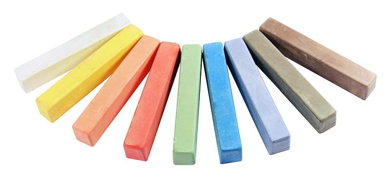 Мел цветной Silwerhof 882086-09 Солнечная коллекция 9цв. картон.коробка фото 4