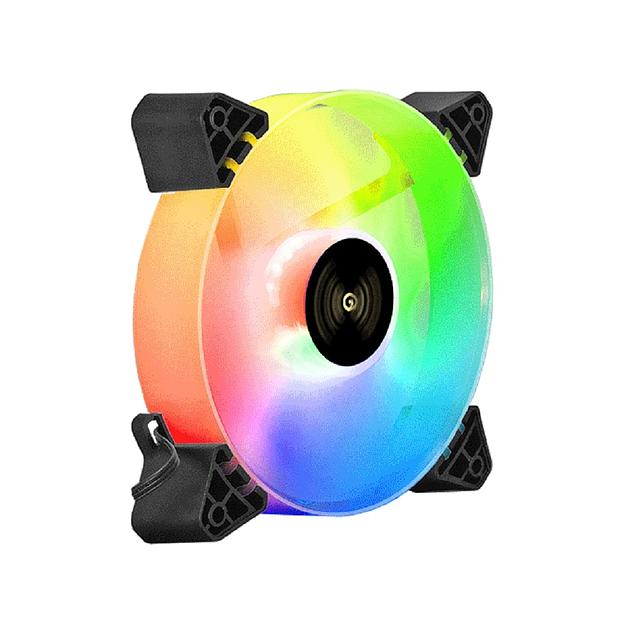 Exegate EX295972RUS Вентилятор 12В DC с подсветкой ExeGate EX12025H6PYH-PWM.ARGB (120x120x25 мм, Hydraulic bearing (гидродинамический), 6pin, 1200RPM, ARGB подсветка, 33dBA) фото 1